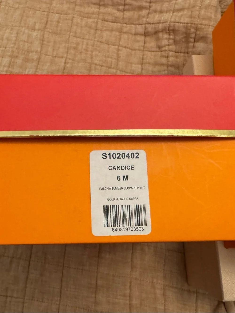 kate spade Gold Wedge Slingbacks with Pink & Orange Bow